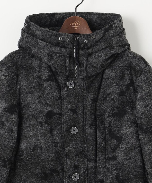 JOSEPH ABBOUD MOUNTAIN 【イタリア素材/ECOファー/9ポケット/ダウン/男女兼用】スライバーカモフラージュ　ダウンコート グレー系7