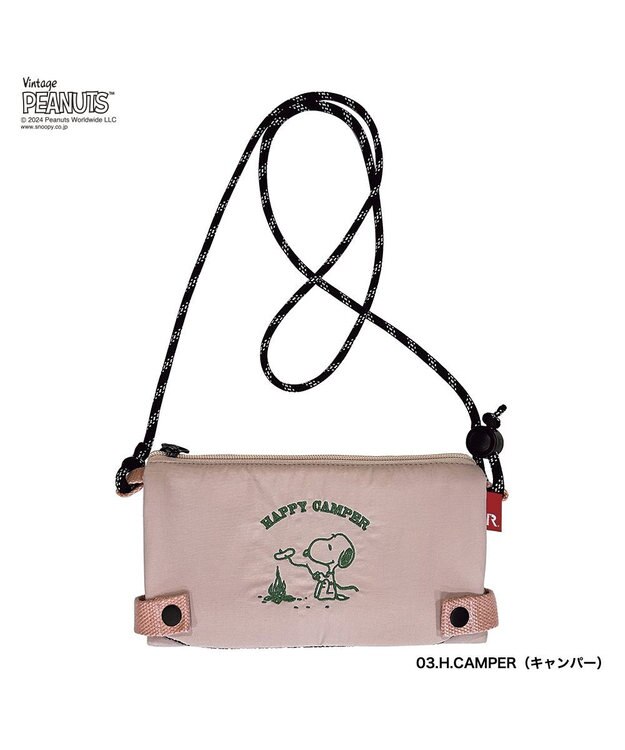 ROOTOTE 8608【スヌーピー:簡易保冷】IP.サーモキーパー.サコッシュ.ピーナッツ-9B 03：ハッピーキャンパー