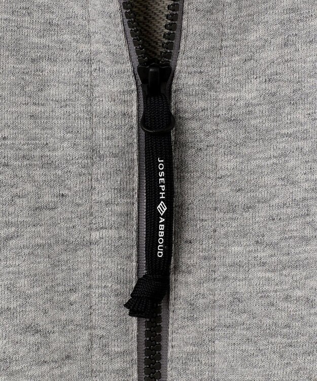 JOSEPH ABBOUD MOUNTAIN 【UNISEX】OGパイルエンブロイダイリー パーカー ライトグレー系