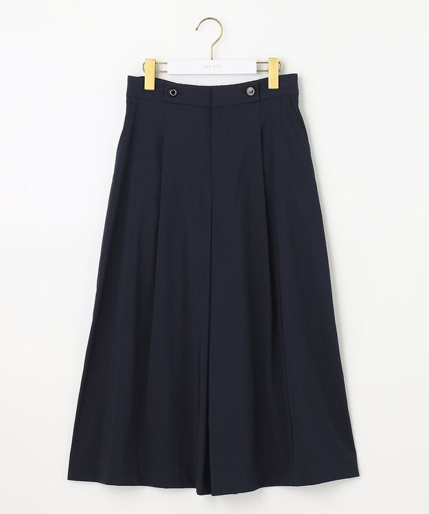 ANY SIS 【美人百花7月号掲載】エアリー ワイドクロップド パンツ ネイビー系