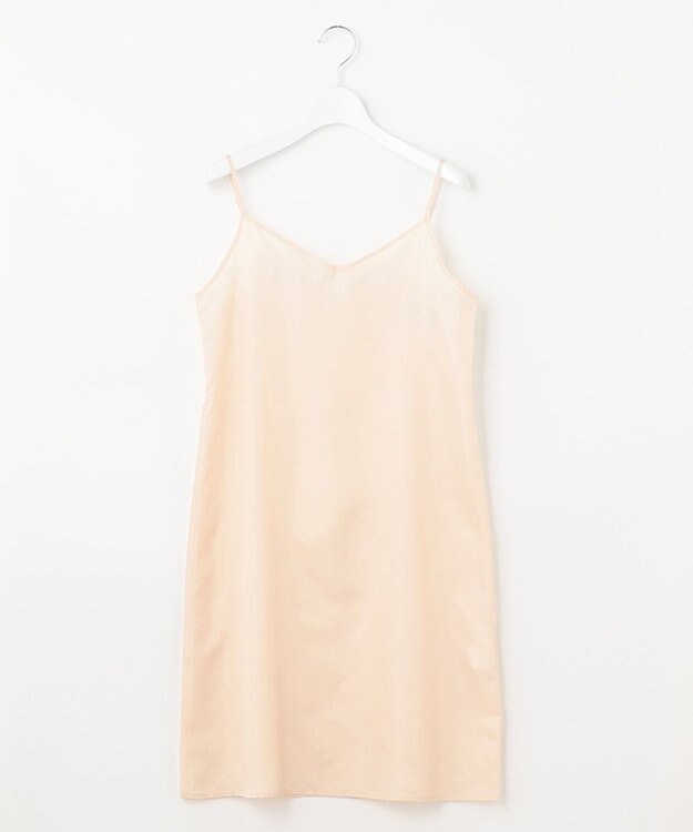 #Newans 【優木まおみさんコラボ】Vネックガウンワンピース ピンク系