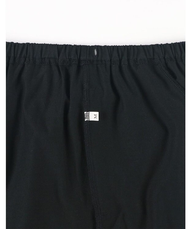 une nana cool 【綿100%】60/2 やわらか天竺 半袖開襟パジャマ MADE WITH LIBERTY FABRIC ブラック