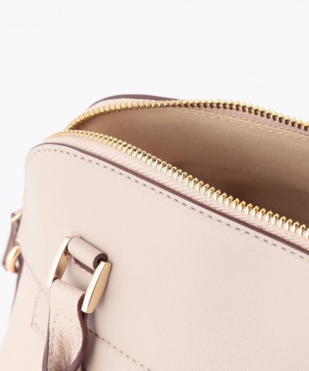 組曲 【ショルダーベルト付き】ボストンハンド バッグ ベージュ系