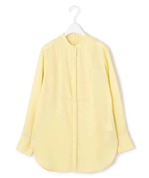 ICB L 【洗える】 リヨセルローン ブザムシャツ イエロー系