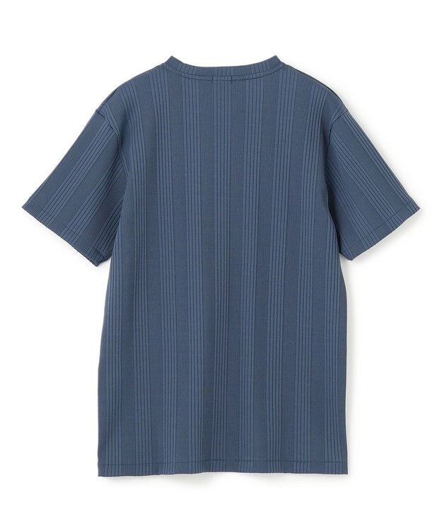 JOSEPH HOMME テックリブジャージー　Vネック半袖カットソー ダルブルー系