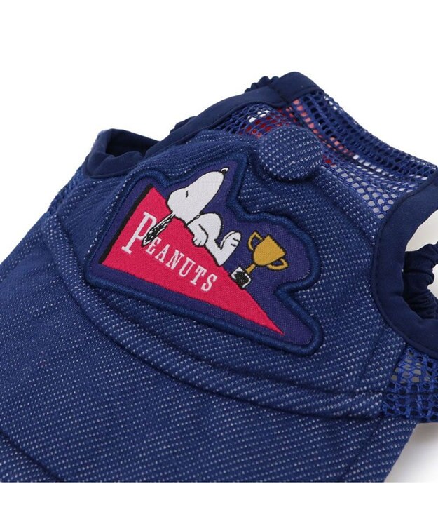 PET PARADISE スヌーピー デニム風キャップ 小型犬 ４Ｓ～３Ｓ / ＳＳ～Ｓ ネイビー
