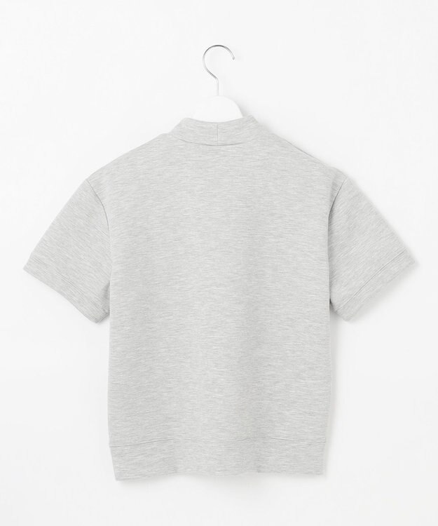 23区GOLF 【WOMEN】【吸水速乾/UVケア】長めの半袖丈でトレンドのモードスタイル！スウェットモックネック ライトグレー系