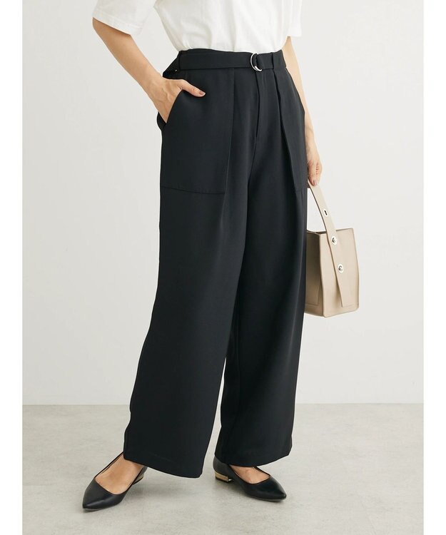 Green Parks ・ＳＵＧＡＲ　ＳＰＯＯＮ　タックワイドパンツ