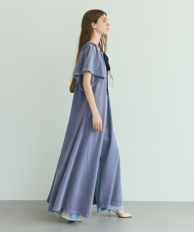 GRACE CONTINENTAL ピグメントワンピース ブルー