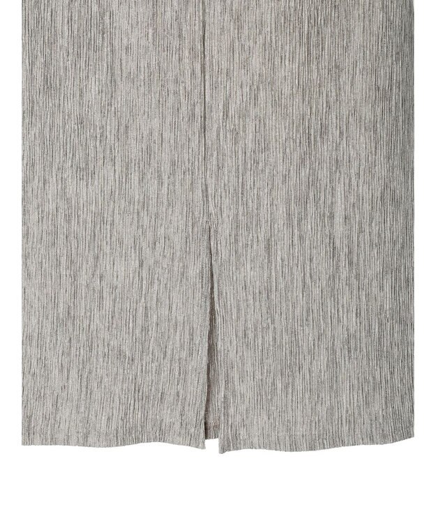 Green Parks メランジプリーツＩラインスカート Gray Beige