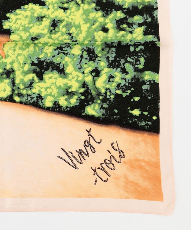 23区 【STORY7月号掲載】ランドスケープ スカーフ スモーキーグリーン系1