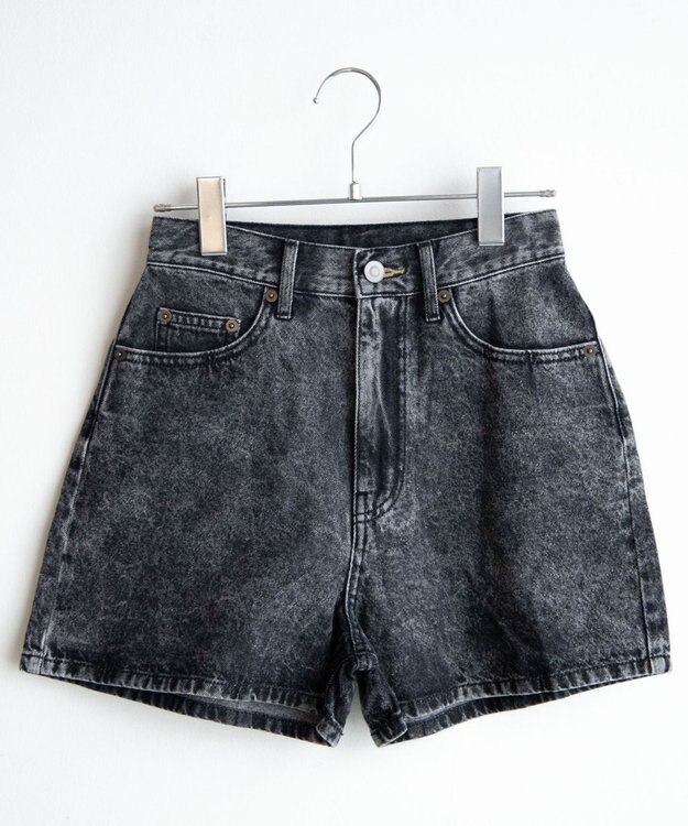 WEGO デニム台形ショートパンツ ブラックその他