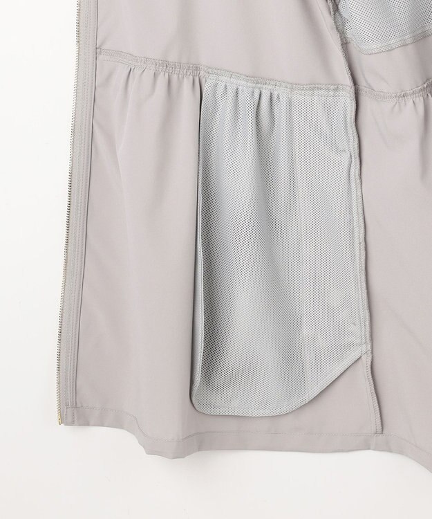 ANY SIS S ラッシュガード ジップアップフーディー ライトグレー