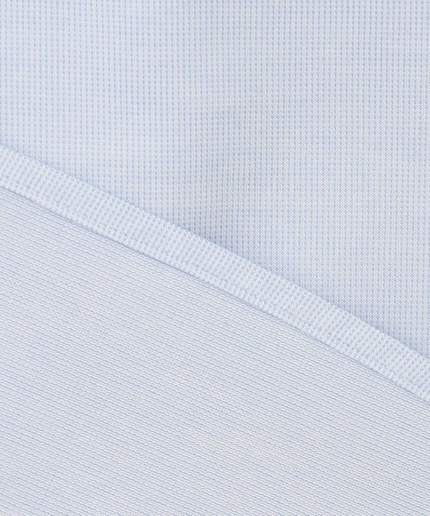 J.PRESS MEN 【KING SIZE】ピンチェックジャージ バンドカラーシャツ サックスブルー系