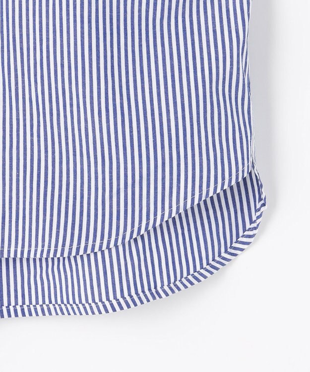 ANY 【POLO BCS別注】プレッピークロップドシャツ ブルーストライプ