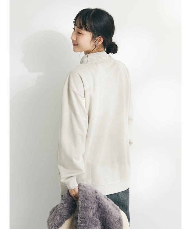 CRAFT STANDARD BOUTIQUE フェイクスエードスタンドプルオーバー Ivory