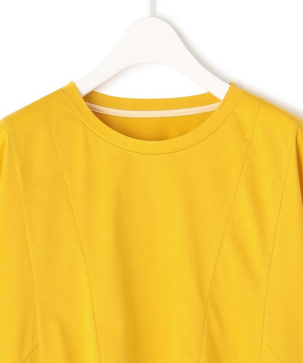 ICB 【洗える】ブラウスライクジャージー ハンカチーフヘムカットソー デイジー系