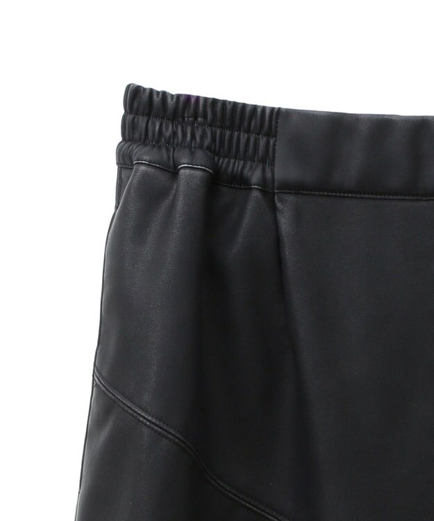 Green Parks ■ESCAR ヴィンテージ調エコレザースカート Black