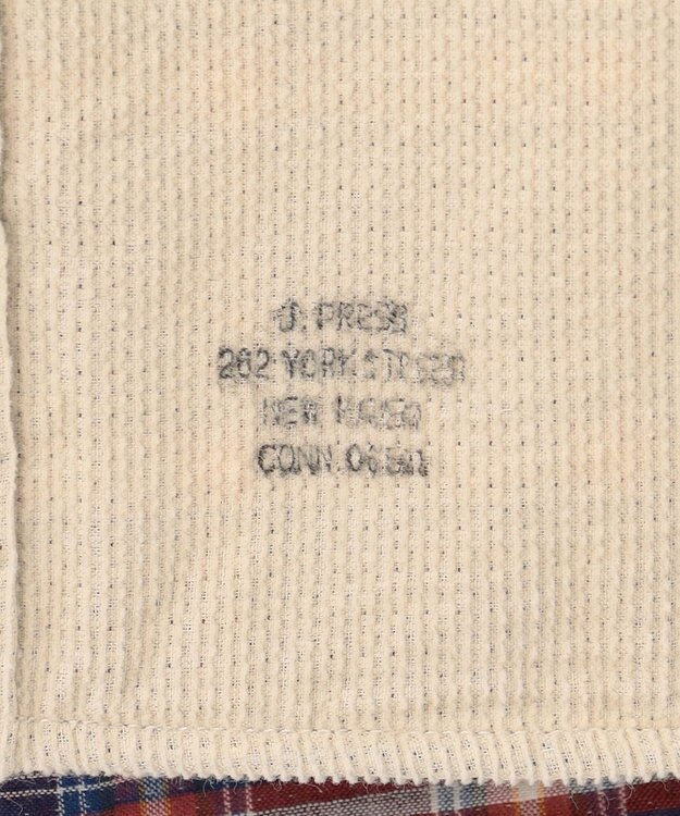 J.PRESS MEN 【KING SIZE】ダブルフェイス キャラメルコール シャツブルゾン アイボリー系