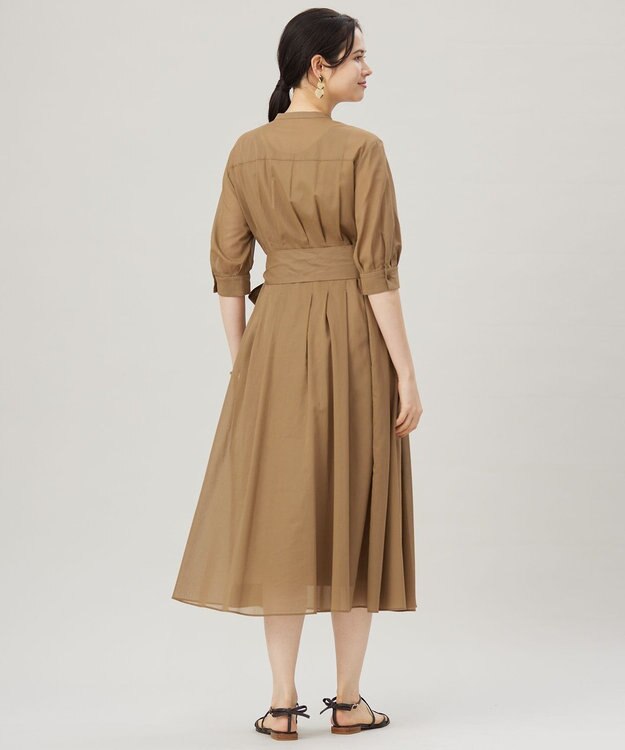 自由区 S 【洗える】シアー ドレス シナモン