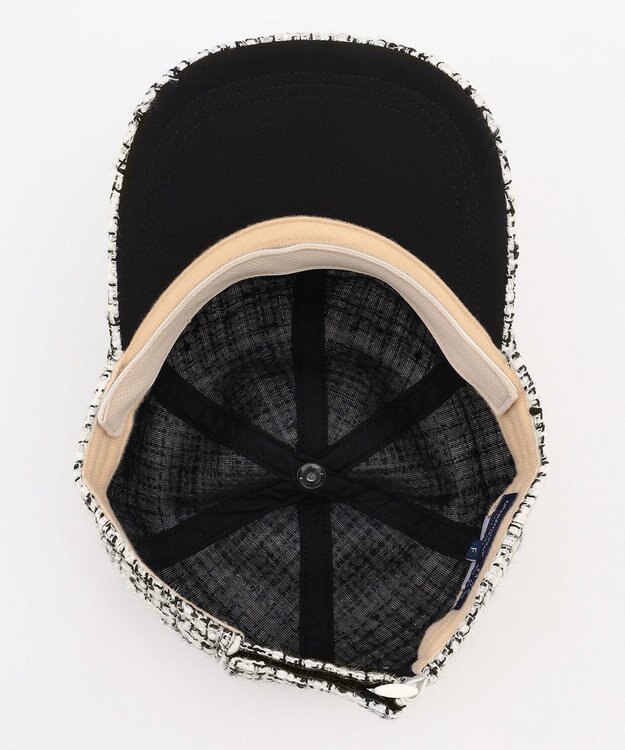 23区GOLF 【WOMEN】ツイードキャップ スタイリングが華やかに モノトーンコーデ ホワイト系