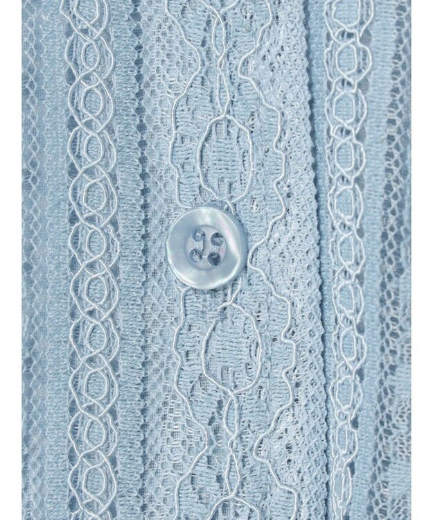 earth music&ecology フラワーレースシャツ Sax