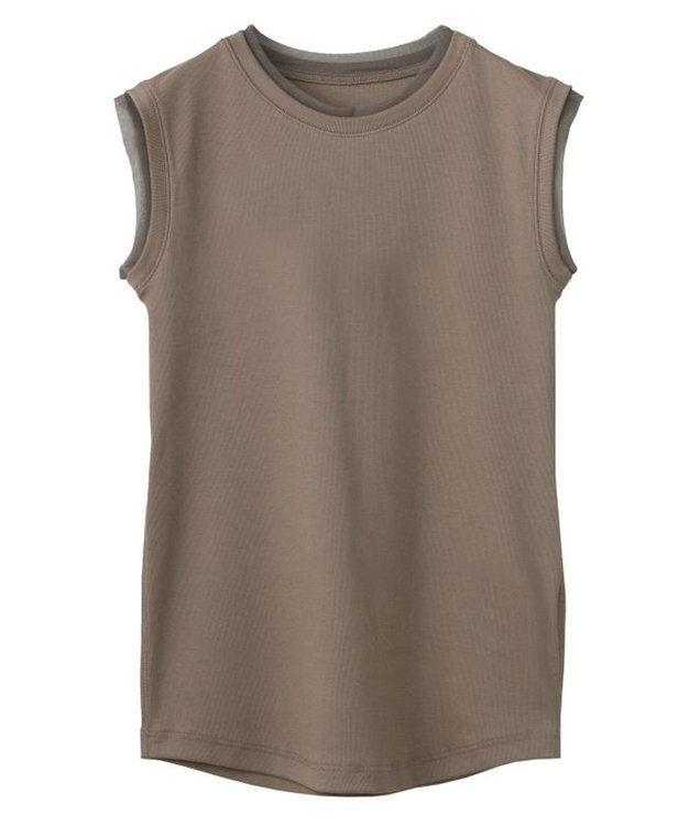 FORFORMO Simple Crewneck Tops  シンプルクルーネックトップス モカ