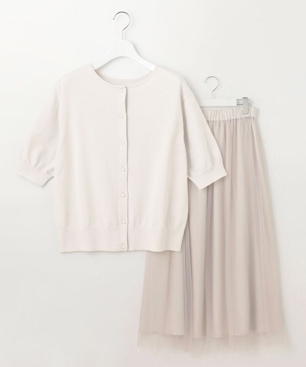 自由区 L 【WEB限定・マルチウェイ・洗える】リバーシブルスカートセットアップ ワンピース ベージュ