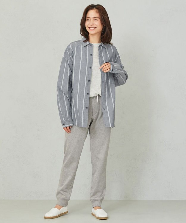 JOSEPH ABBOUD MOUNTAIN 【SPACE／UNISEX】コンパクトコットン裏毛 スウェットパンツ ライトグレー系