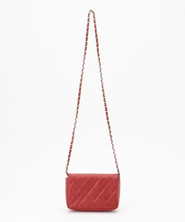 23区 キルティング 2WAYミニ バッグ レッド系