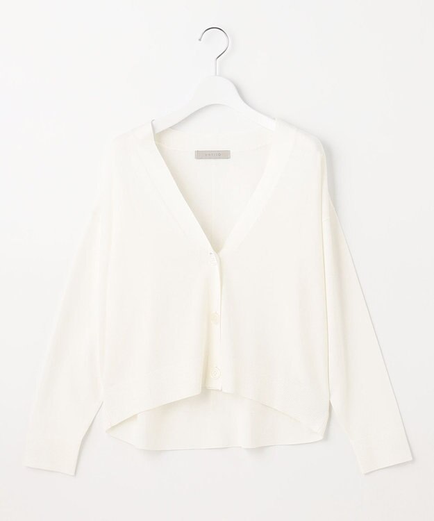 UNFILO UVモイストニット カーディガン オフ