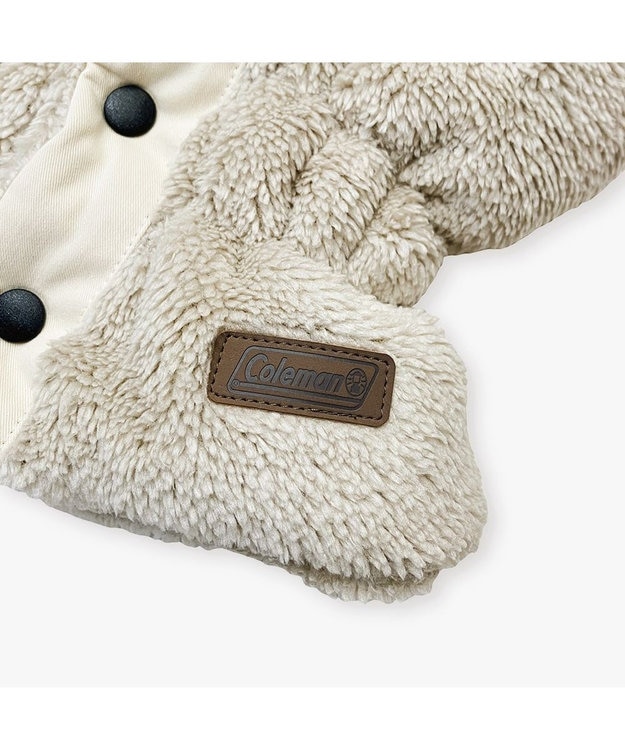 林八百吉商店 Coleman 前ボタンボアネックウェア アイボリー