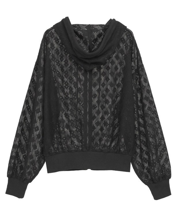 Green Parks ■ＬＯＶＥＢＯＡＴ　フラワーメッシュパーカー Black