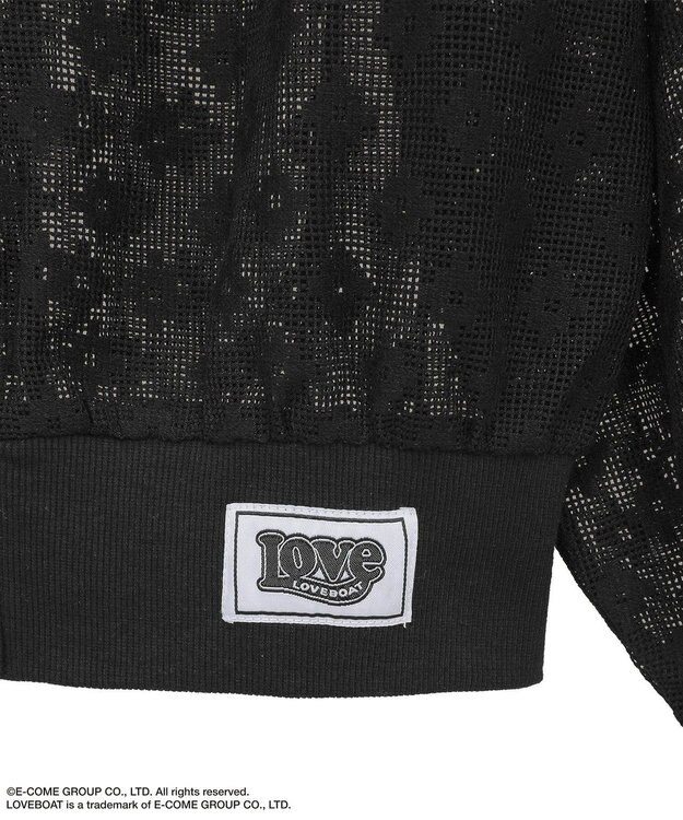 Green Parks ■ＬＯＶＥＢＯＡＴ　フラワーメッシュパーカー Black