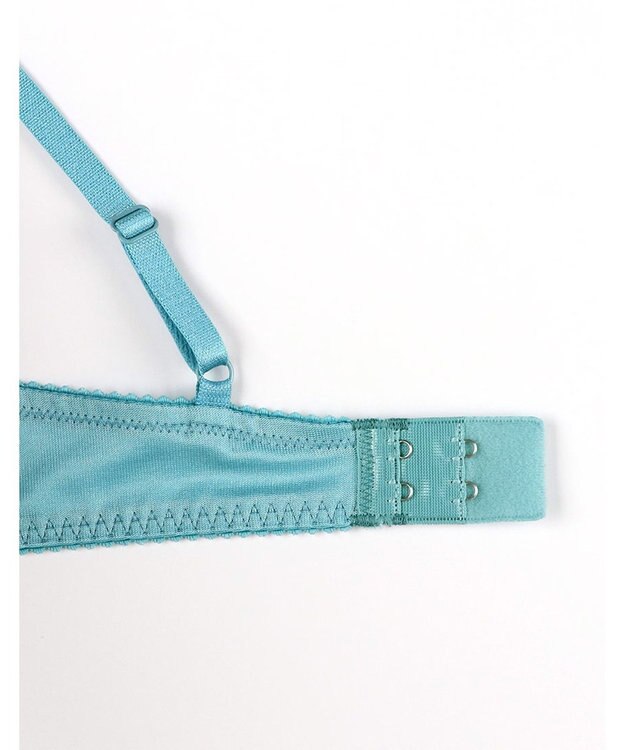 WACOAL ブラジャー 【リボンブラ 胸もとフィットながもち】 きれいな谷間をメイク 動いても谷間をキープ Gカップまで対応 大きいサイズ レディース BXB490 /ワコール ターコイズ