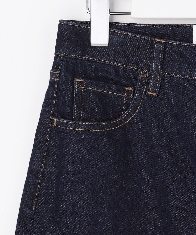 自由区 【カトリエムブーケ】Coton soie Denim ワイドストレートデニムパンツ インディゴ