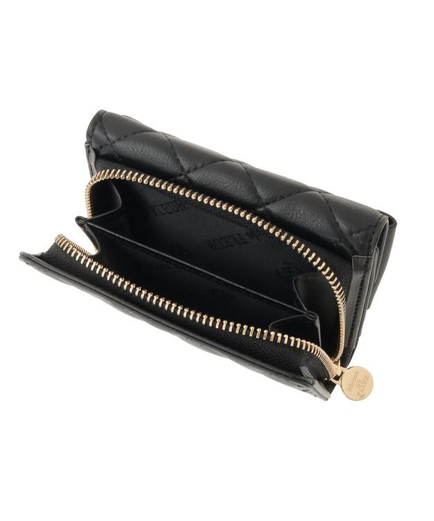 Maison de FLEUR キルティングFリボンウォレット Black