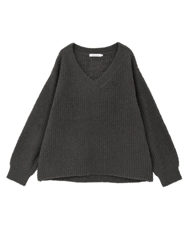 AMERICAN HOLIC ミニシャギーラメニットプルオーバー Charcoal Gray