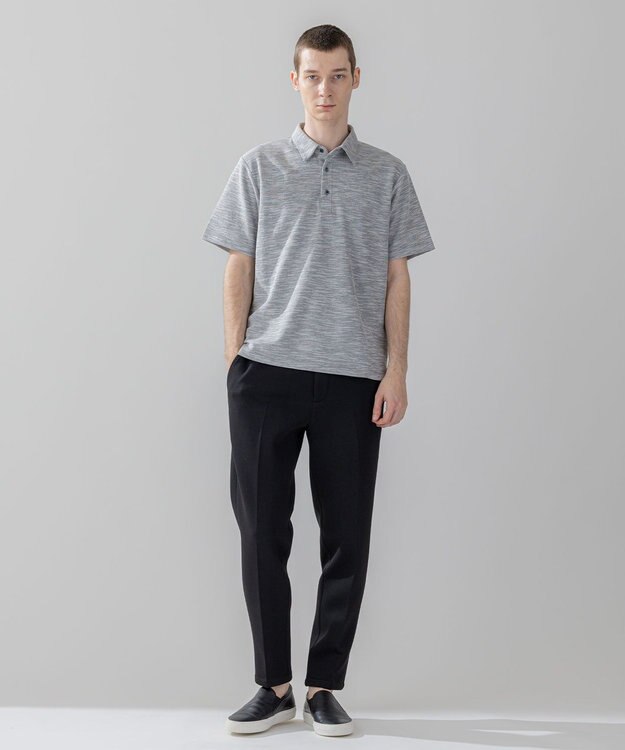 JOSEPH HOMME 【WEB・一部店舗限定】プリペラカノコジャージー　ポロシャツ ライトグレー系