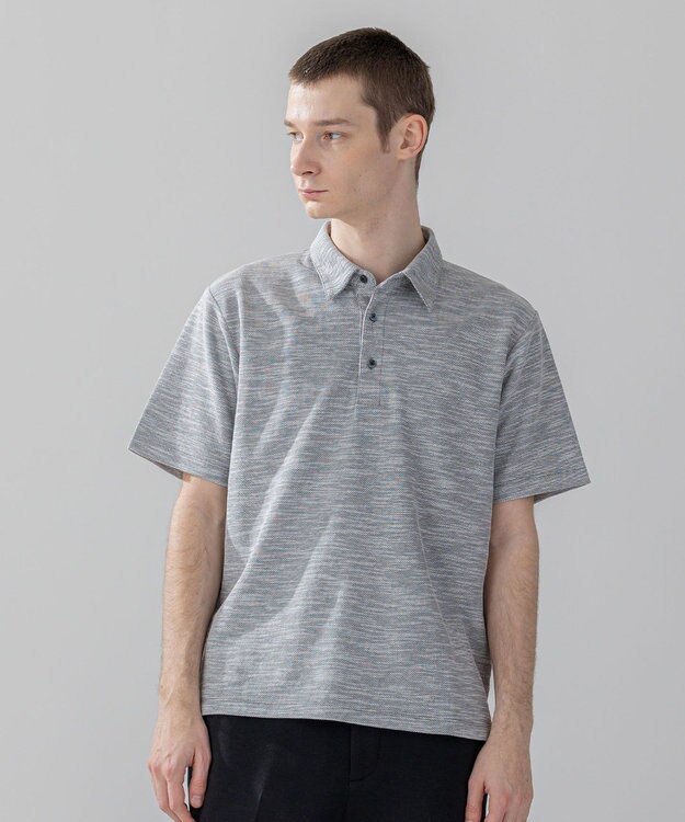 JOSEPH HOMME 【WEB・一部店舗限定】プリペラカノコジャージー　ポロシャツ ライトグレー系