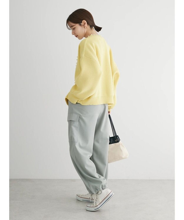 Green Parks ・ＥＬＥＮＣＡＲＥ　ＤＵＥパールトッパーカーディガン Yellow