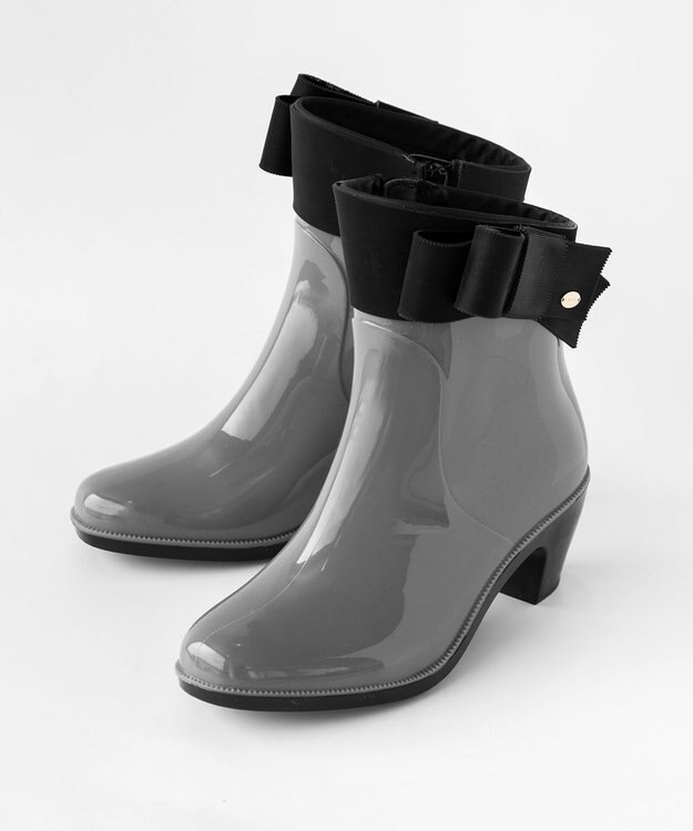 TOCCA NUANCE RIBBON RAIN BOOTS レインブーツ ライトグレー系