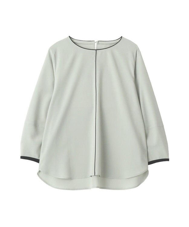 YECCA VECCA 配色パイピングブラウス Mint