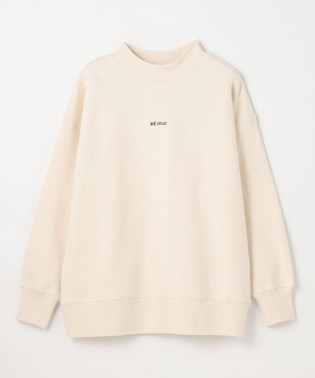 ANY 【洗濯機可】裏起毛スウェットハイネックプルオーバー エクリュ