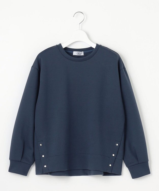 J.PRESS LADIES L 【WEB限定カラーあり】ダンボールニットジャージー カットソー ネイビー系