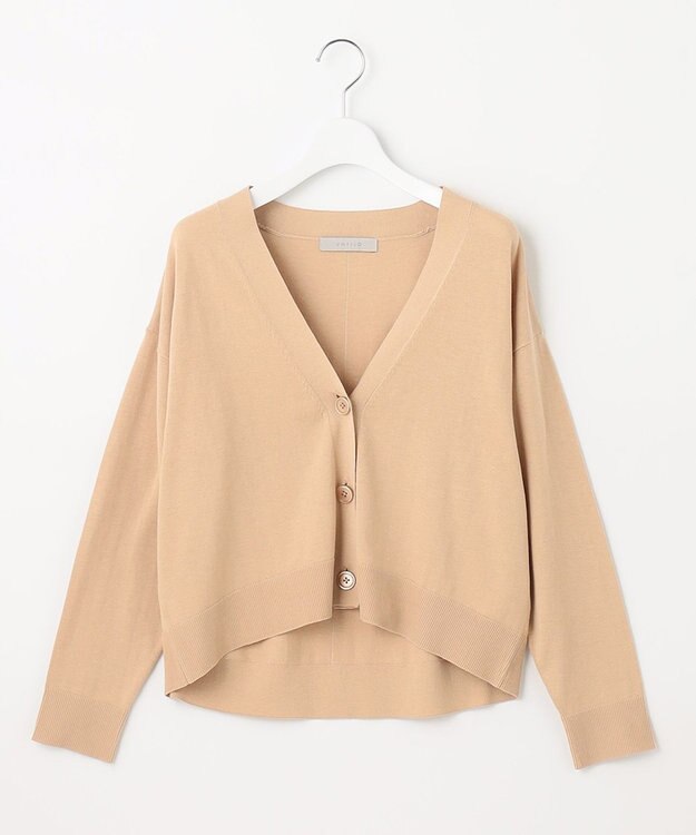 UNFILO UVモイストニット カーディガン ベージュ