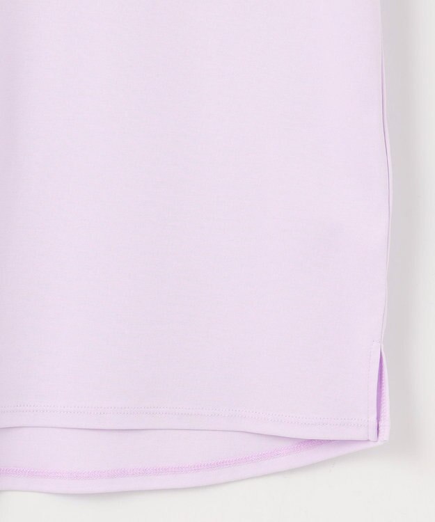 J.PRESS LADIES L 【WEB限定カラーあり】スムースジャージー 刺繍スリーブ カットソー ラベンダー系