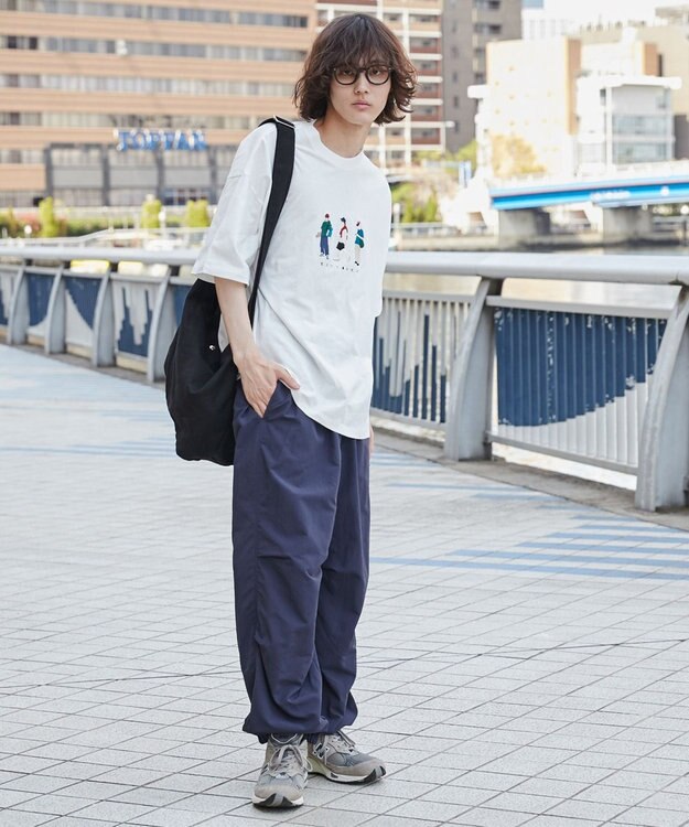 WEGO 【ユニセックス着用ITEM/綿100%/MLサイズ展開】CITY　BOYS　T（S） ホワイト