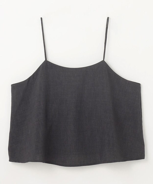 ANY 【2SET/洗濯機可】テックリネンキャミソール×パンツセットアップ チャコール