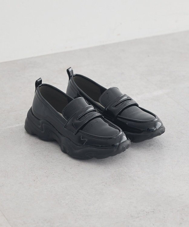 earth music&ecology 【軽量】スニーカーローファー Black